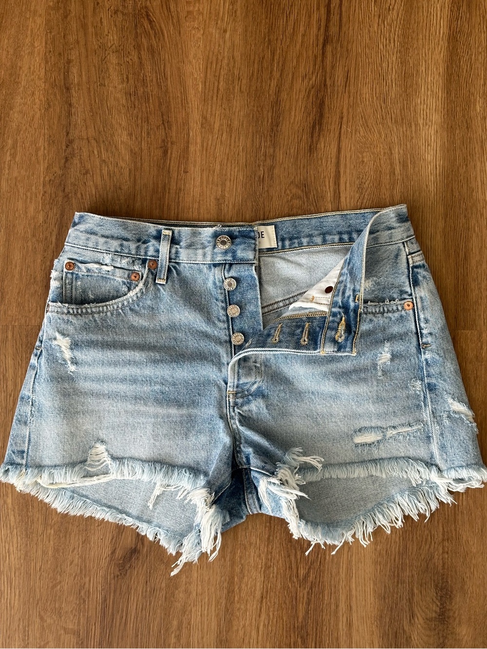Agolde Parker Vintage Cut Off Short Swapmeet Size 25